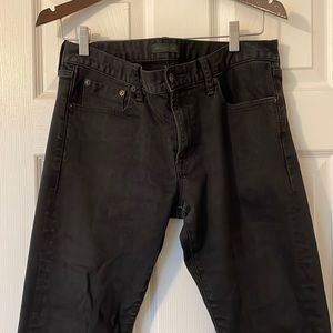Uniqlo Slim Straight Black Selvedge Men's 32x32